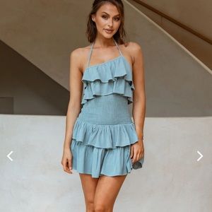 Mini ruffle dress